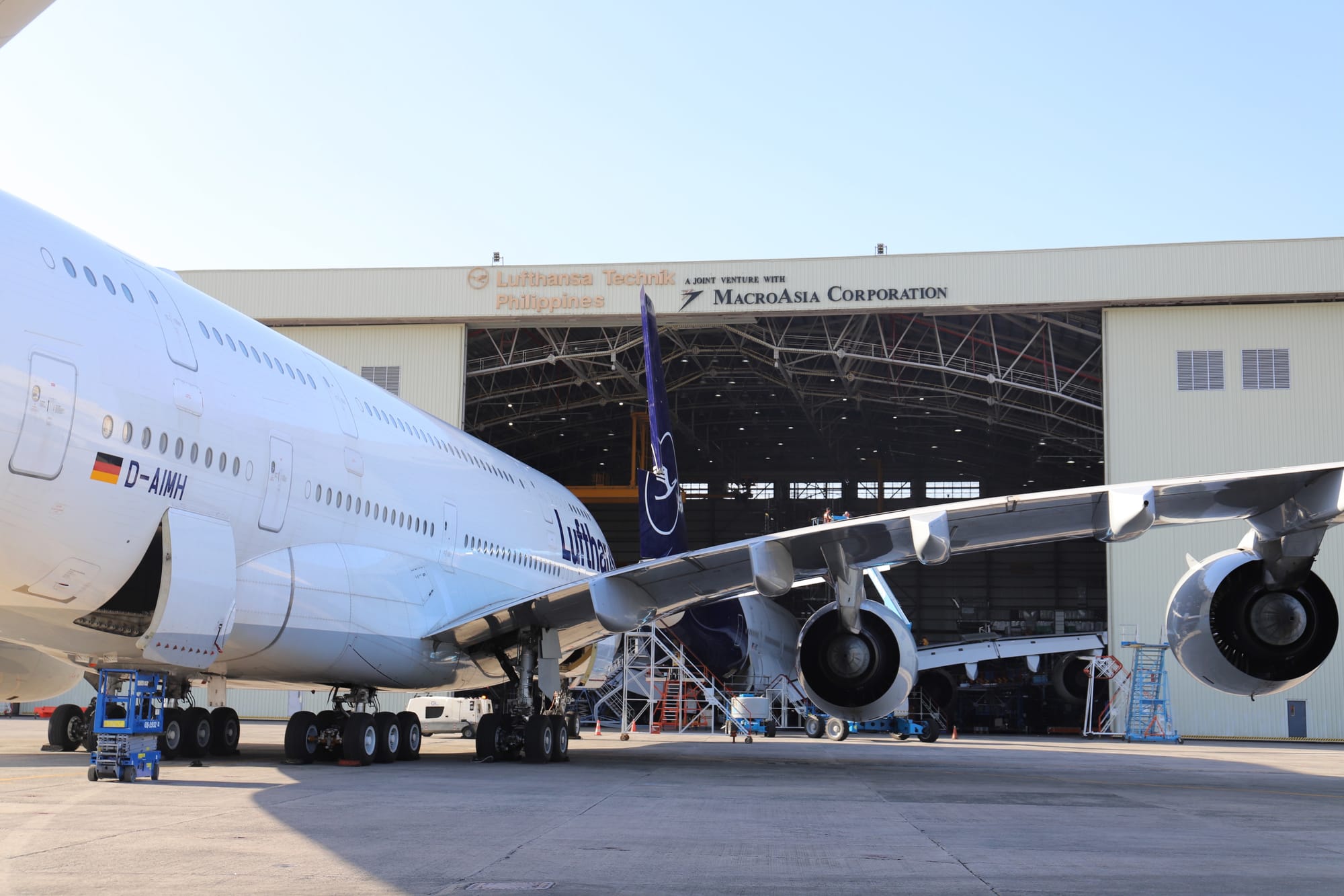 Lufthansa Technik Philippines completes its first twelve-year check on an A380