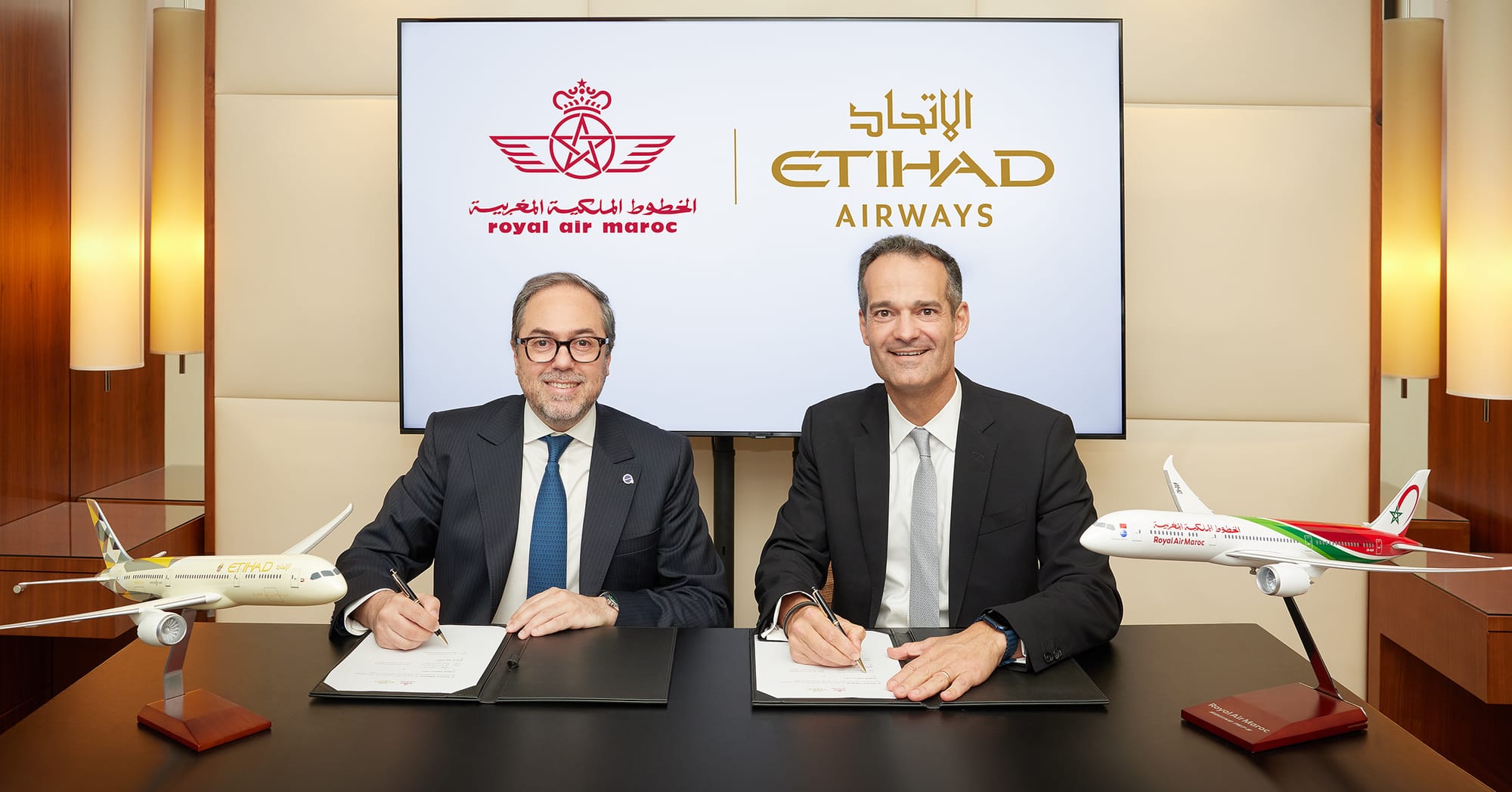 Etihad Airways and Royal Air Maroc agree MoU to further relationship