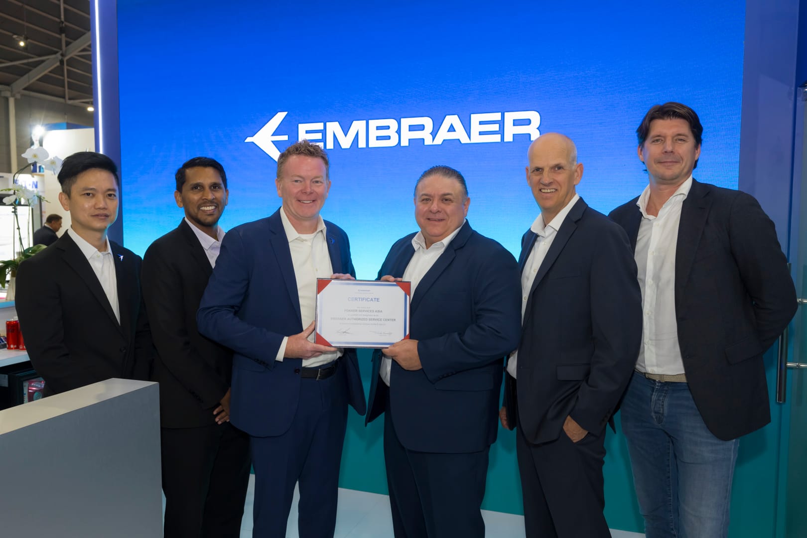 Fokker Services Asia Appointed as an Embraer Authorized Service Center