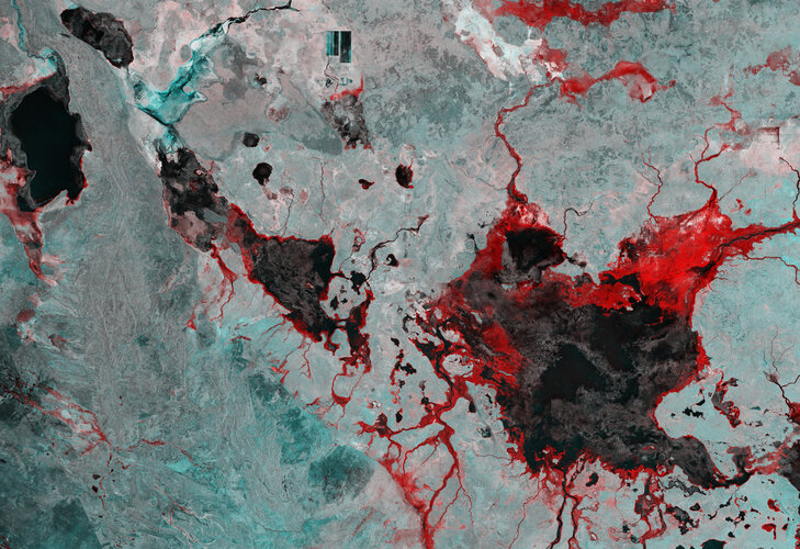 This image captured by the Copernicus Sentinel-1 mission reveals the impact of severe flooding following heavy rain that hit Australia’s Northern Territory in March 2024. 