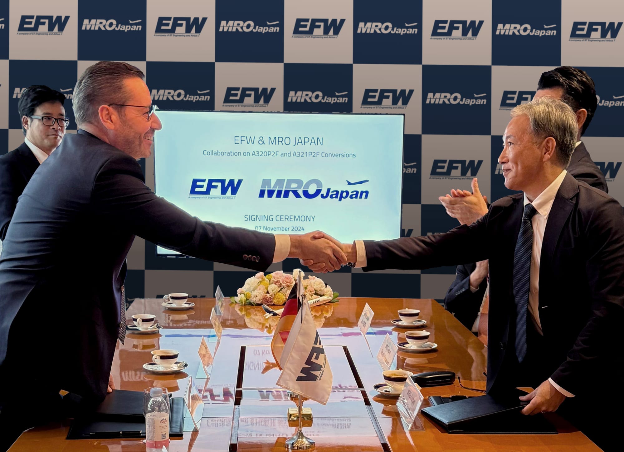 EFW and MRO Japan Enter Partnership for A320P2F/A321P2F Conversions