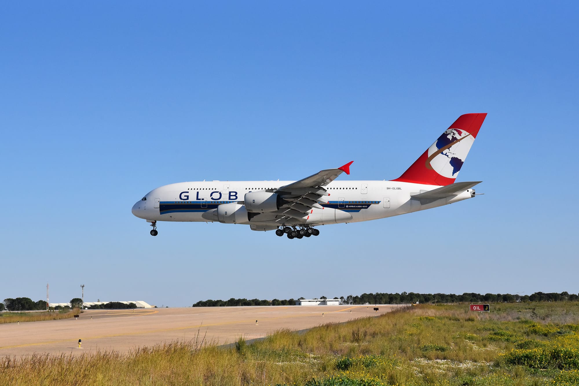 MESA Welcomes Global Airlines Airbus A380 for Maintenance in Portugal